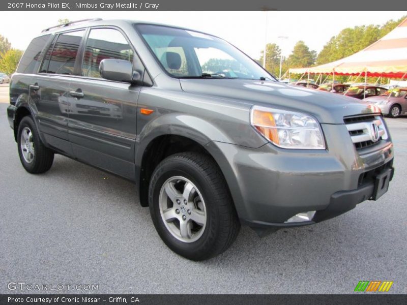 Nimbus Gray Metallic / Gray 2007 Honda Pilot EX