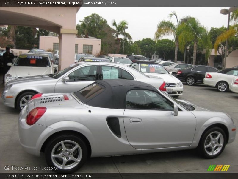 Liquid Silver Metallic / Black 2001 Toyota MR2 Spyder Roadster