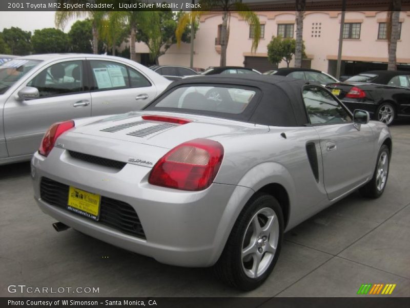 Liquid Silver Metallic / Black 2001 Toyota MR2 Spyder Roadster