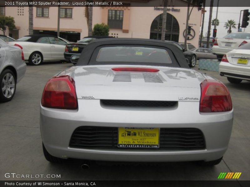 Liquid Silver Metallic / Black 2001 Toyota MR2 Spyder Roadster