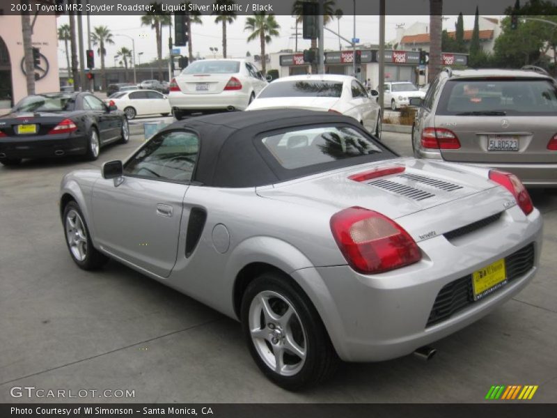 Liquid Silver Metallic / Black 2001 Toyota MR2 Spyder Roadster