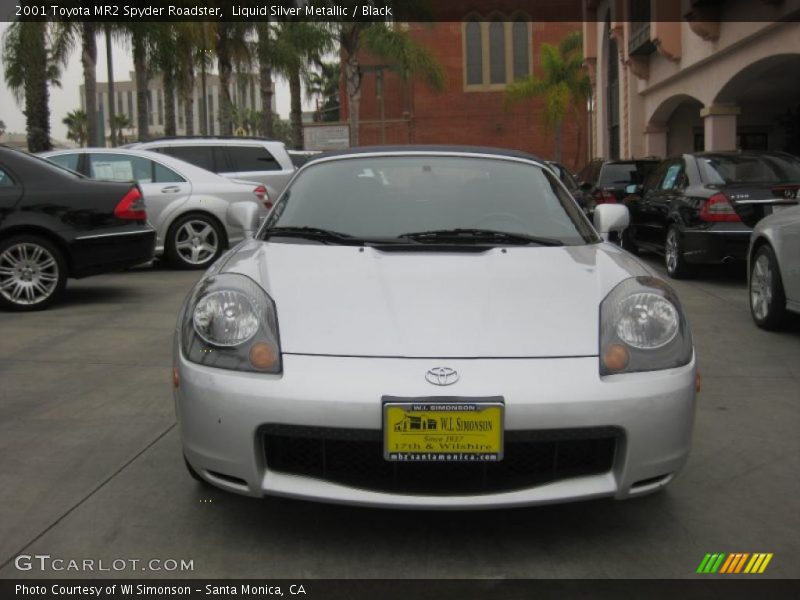 Liquid Silver Metallic / Black 2001 Toyota MR2 Spyder Roadster