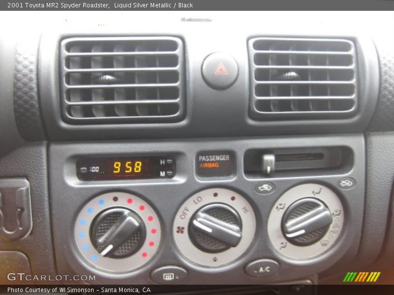 Liquid Silver Metallic / Black 2001 Toyota MR2 Spyder Roadster