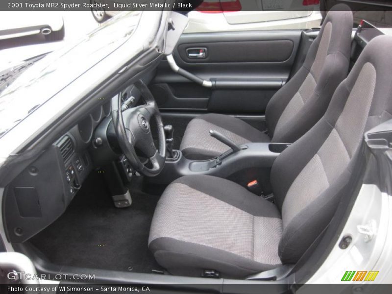  2001 MR2 Spyder Roadster Black Interior