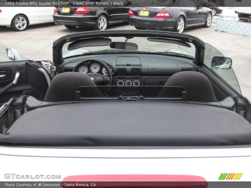 Liquid Silver Metallic / Black 2001 Toyota MR2 Spyder Roadster