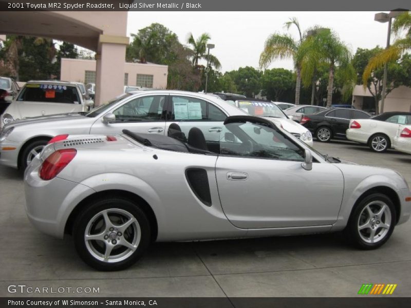 Liquid Silver Metallic / Black 2001 Toyota MR2 Spyder Roadster