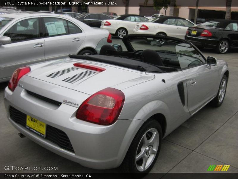 Liquid Silver Metallic / Black 2001 Toyota MR2 Spyder Roadster