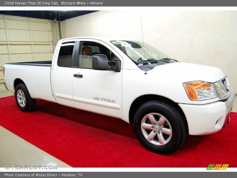 Blizzard White / Almond 2008 Nissan Titan SE King Cab
