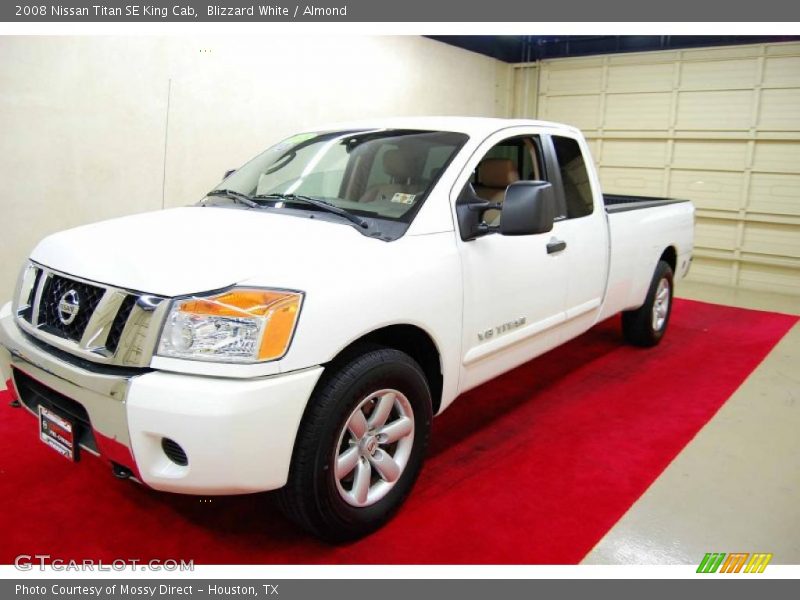Blizzard White / Almond 2008 Nissan Titan SE King Cab