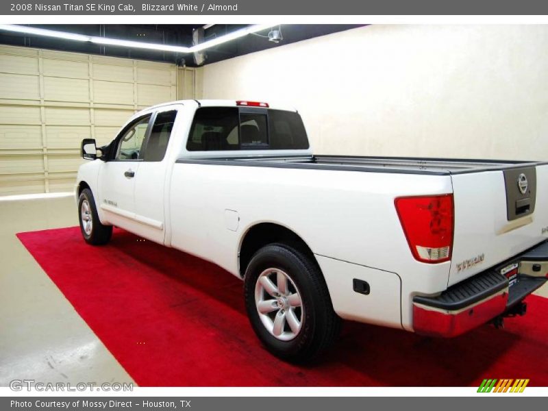 Blizzard White / Almond 2008 Nissan Titan SE King Cab