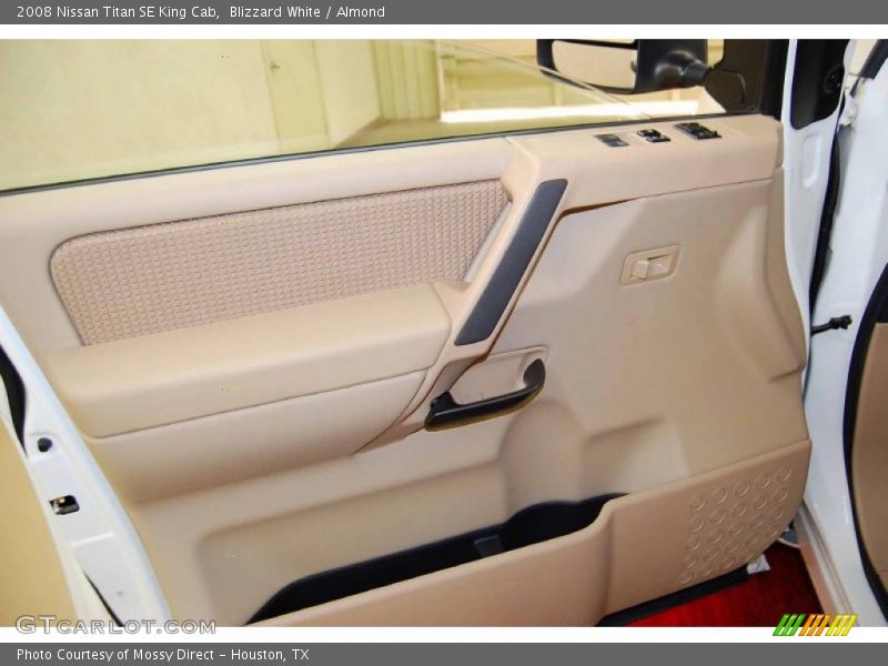 Blizzard White / Almond 2008 Nissan Titan SE King Cab