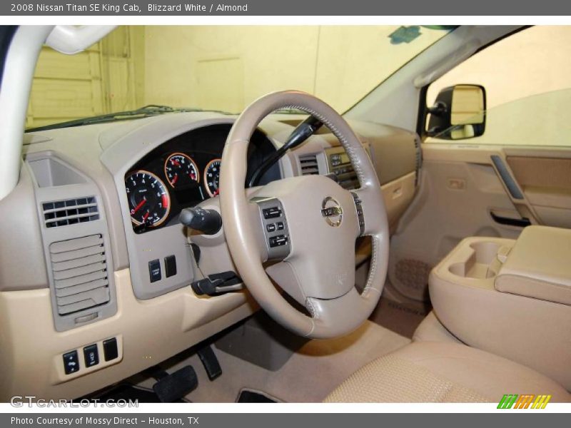 Blizzard White / Almond 2008 Nissan Titan SE King Cab