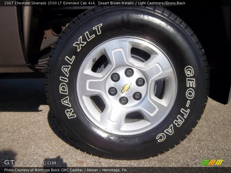 Desert Brown Metallic / Light Cashmere/Ebony Black 2007 Chevrolet Silverado 1500 LT Extended Cab 4x4