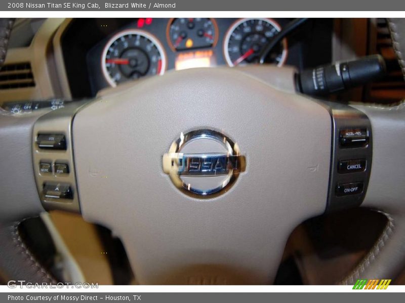 Blizzard White / Almond 2008 Nissan Titan SE King Cab