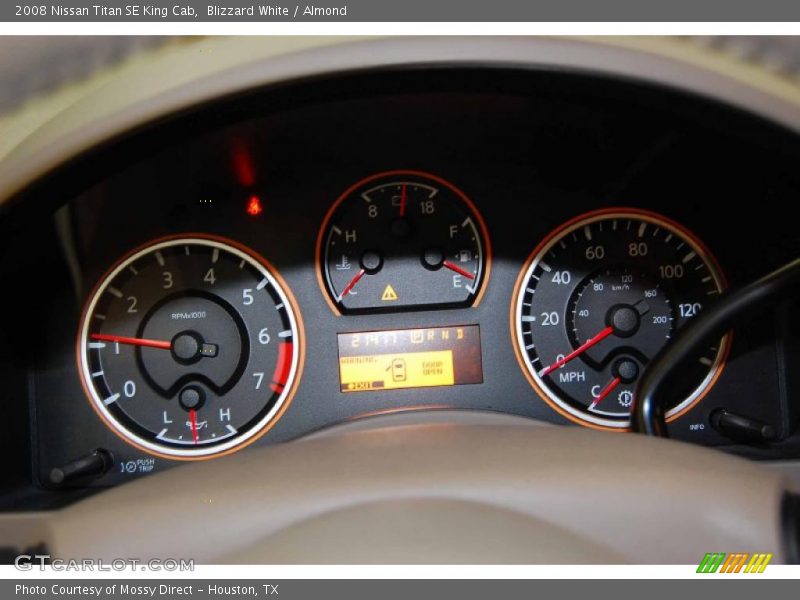 Blizzard White / Almond 2008 Nissan Titan SE King Cab