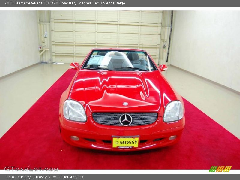 Magma Red / Sienna Beige 2001 Mercedes-Benz SLK 320 Roadster