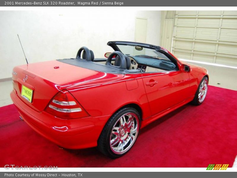 Magma Red / Sienna Beige 2001 Mercedes-Benz SLK 320 Roadster