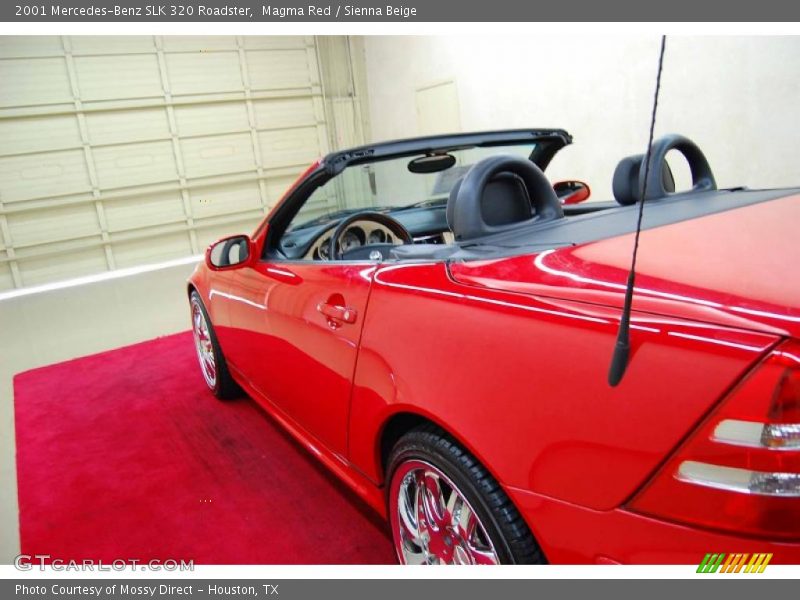 Magma Red / Sienna Beige 2001 Mercedes-Benz SLK 320 Roadster