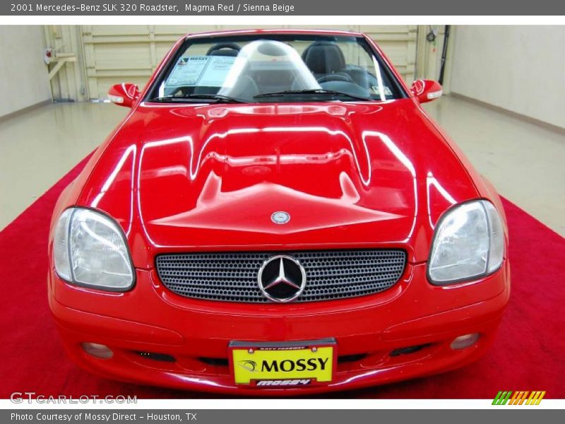 Magma Red / Sienna Beige 2001 Mercedes-Benz SLK 320 Roadster
