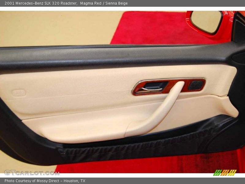 Magma Red / Sienna Beige 2001 Mercedes-Benz SLK 320 Roadster
