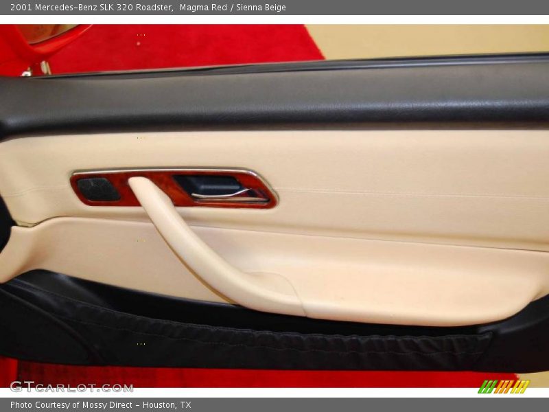 Magma Red / Sienna Beige 2001 Mercedes-Benz SLK 320 Roadster