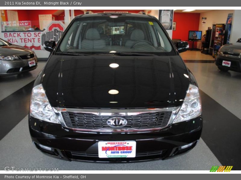 Midnight Black / Gray 2011 Kia Sedona EX