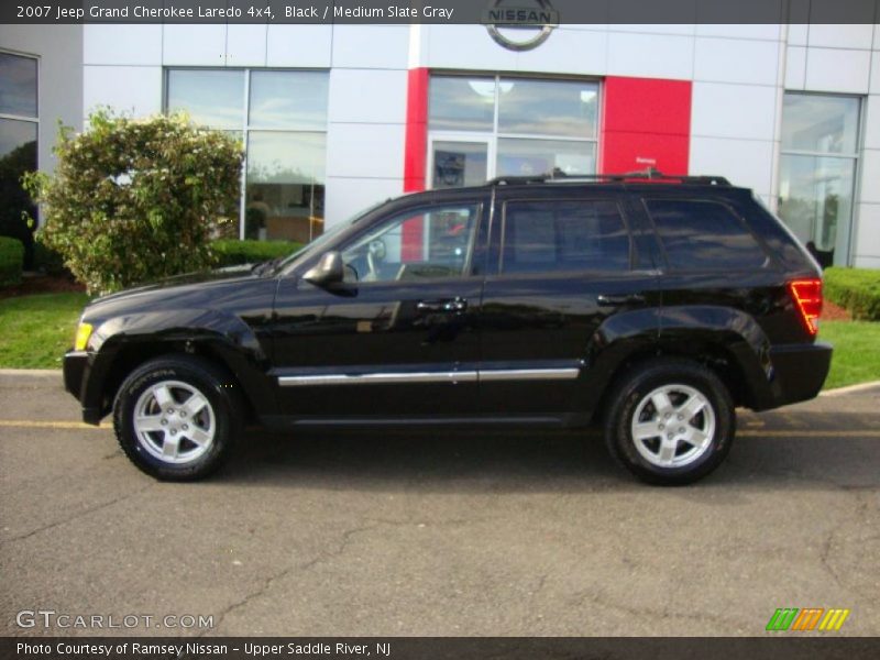 Black / Medium Slate Gray 2007 Jeep Grand Cherokee Laredo 4x4