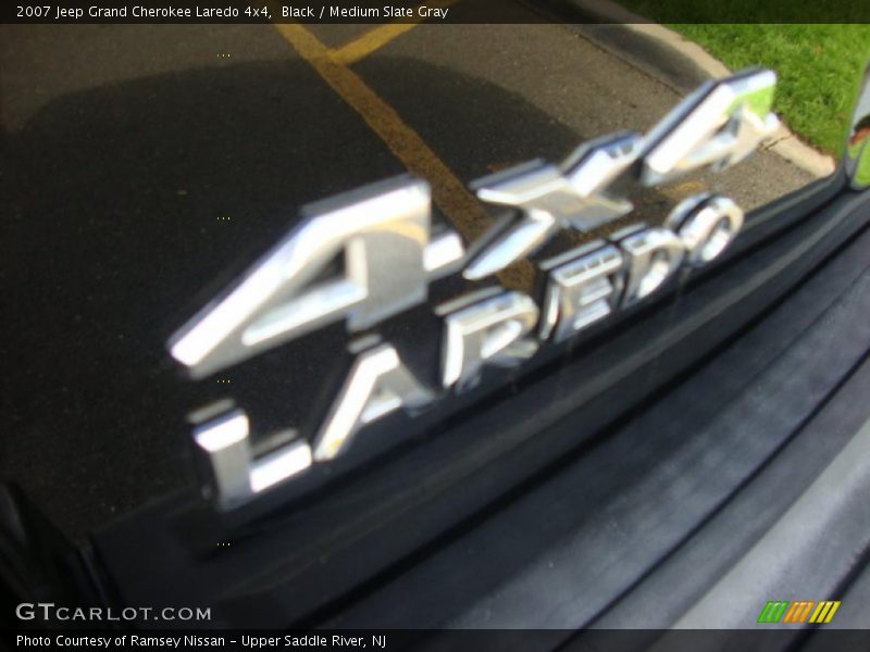 Black / Medium Slate Gray 2007 Jeep Grand Cherokee Laredo 4x4