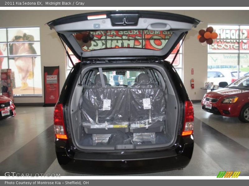 Midnight Black / Gray 2011 Kia Sedona EX