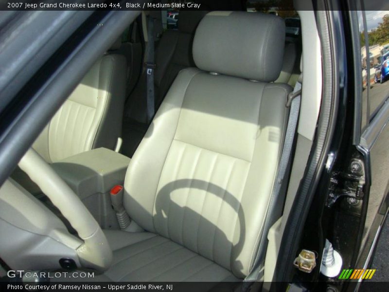 Black / Medium Slate Gray 2007 Jeep Grand Cherokee Laredo 4x4