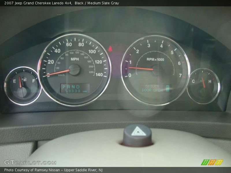 Black / Medium Slate Gray 2007 Jeep Grand Cherokee Laredo 4x4