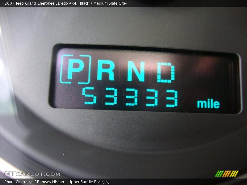 Black / Medium Slate Gray 2007 Jeep Grand Cherokee Laredo 4x4