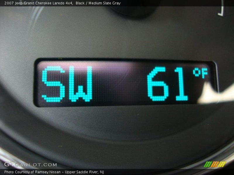 Black / Medium Slate Gray 2007 Jeep Grand Cherokee Laredo 4x4