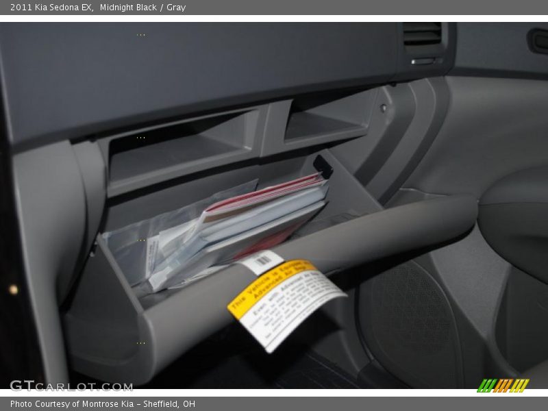 Midnight Black / Gray 2011 Kia Sedona EX