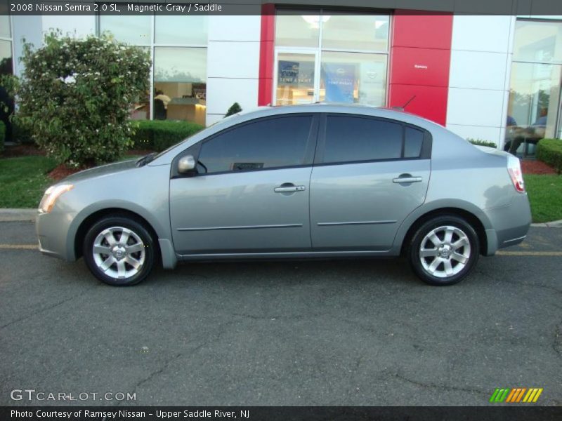 Magnetic Gray / Saddle 2008 Nissan Sentra 2.0 SL