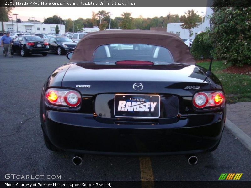 Brilliant Black / Tan 2006 Mazda MX-5 Miata Grand Touring Roadster