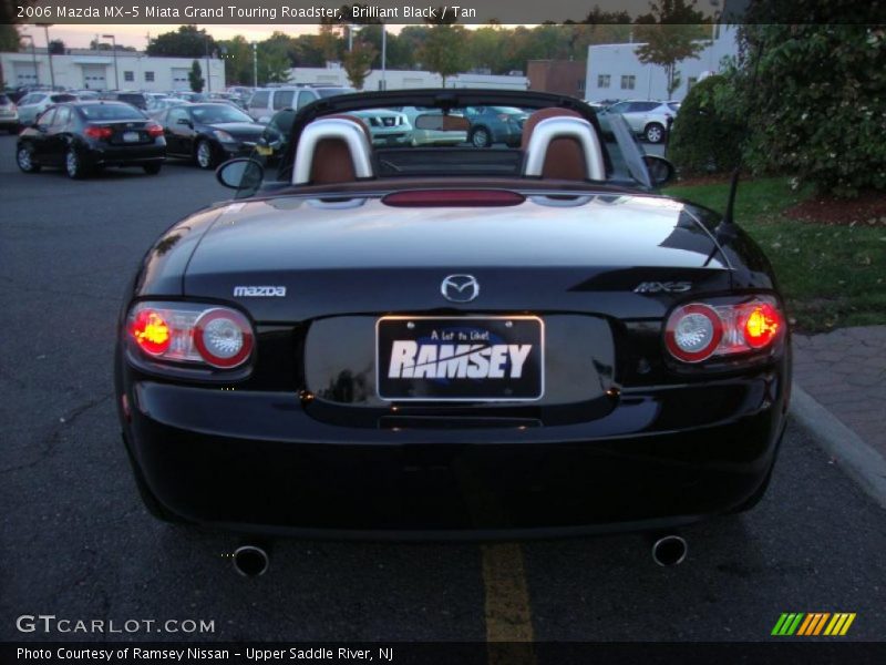 Brilliant Black / Tan 2006 Mazda MX-5 Miata Grand Touring Roadster