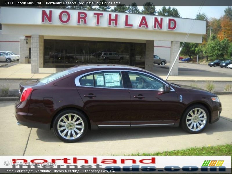 Bordeaux Reserve Red Metallic / Light Camel 2011 Lincoln MKS FWD