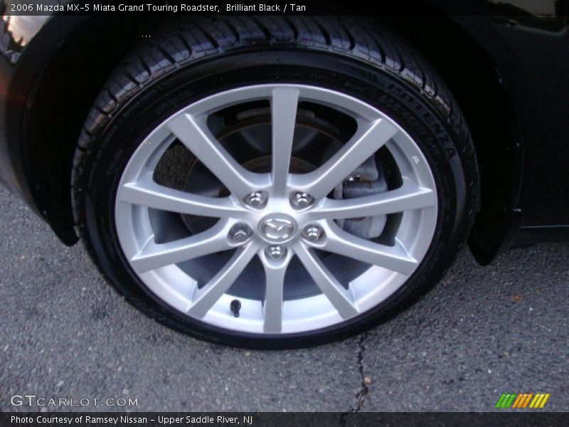 Brilliant Black / Tan 2006 Mazda MX-5 Miata Grand Touring Roadster
