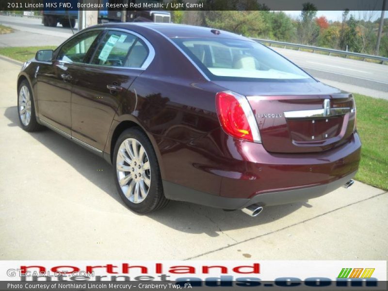 Bordeaux Reserve Red Metallic / Light Camel 2011 Lincoln MKS FWD
