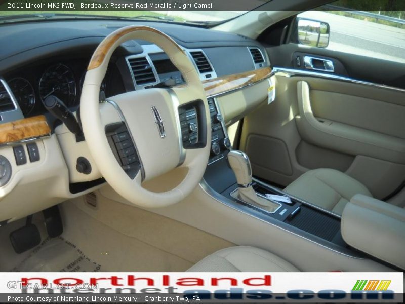 Bordeaux Reserve Red Metallic / Light Camel 2011 Lincoln MKS FWD