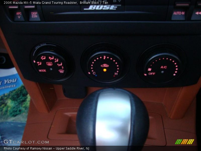 Brilliant Black / Tan 2006 Mazda MX-5 Miata Grand Touring Roadster