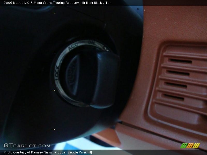 Brilliant Black / Tan 2006 Mazda MX-5 Miata Grand Touring Roadster