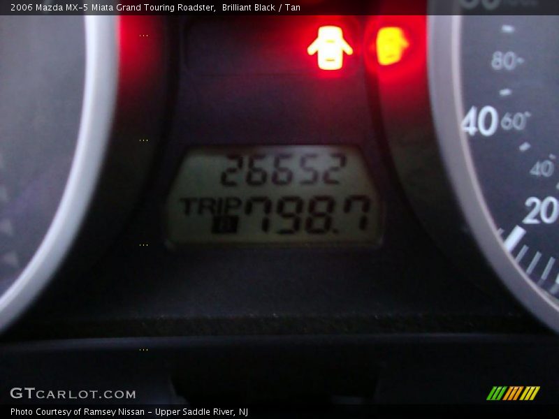 Brilliant Black / Tan 2006 Mazda MX-5 Miata Grand Touring Roadster