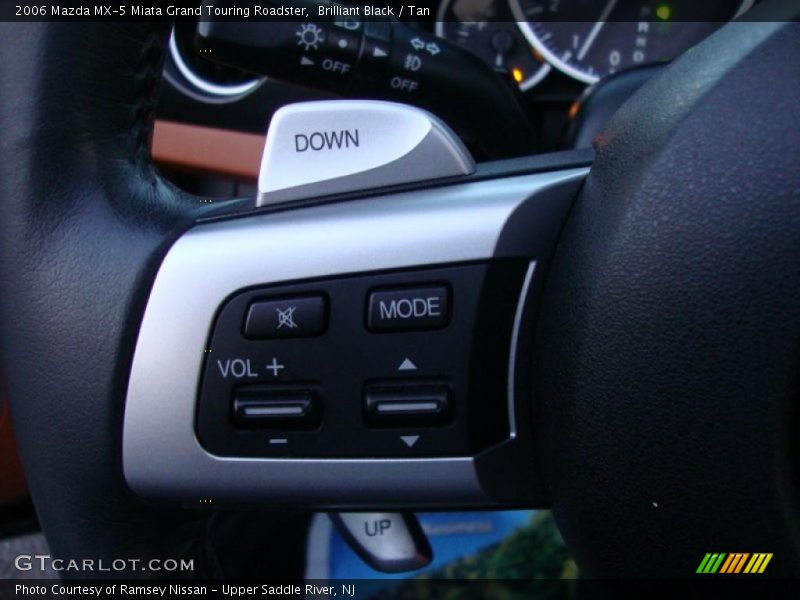 Brilliant Black / Tan 2006 Mazda MX-5 Miata Grand Touring Roadster