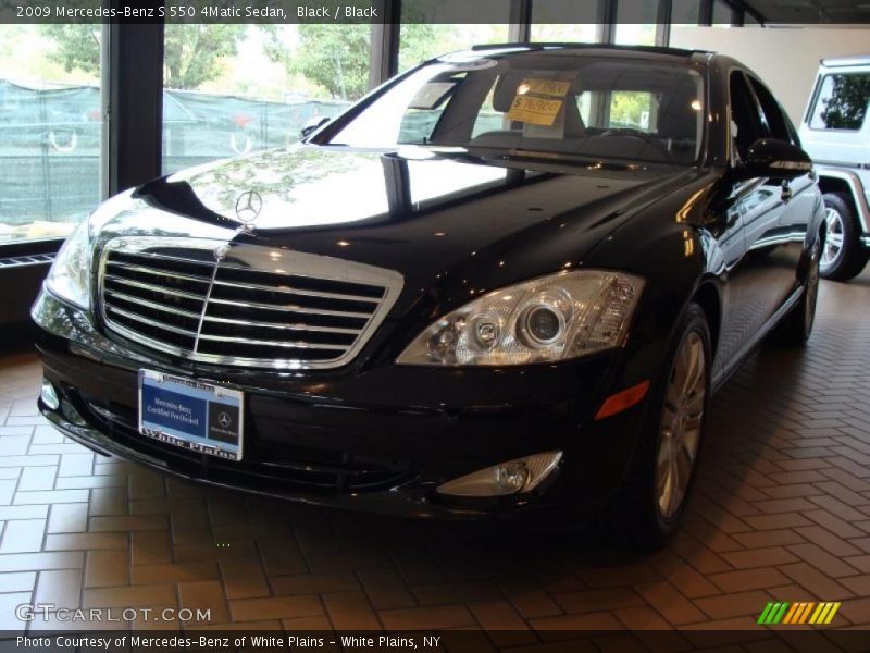 Black / Black 2009 Mercedes-Benz S 550 4Matic Sedan