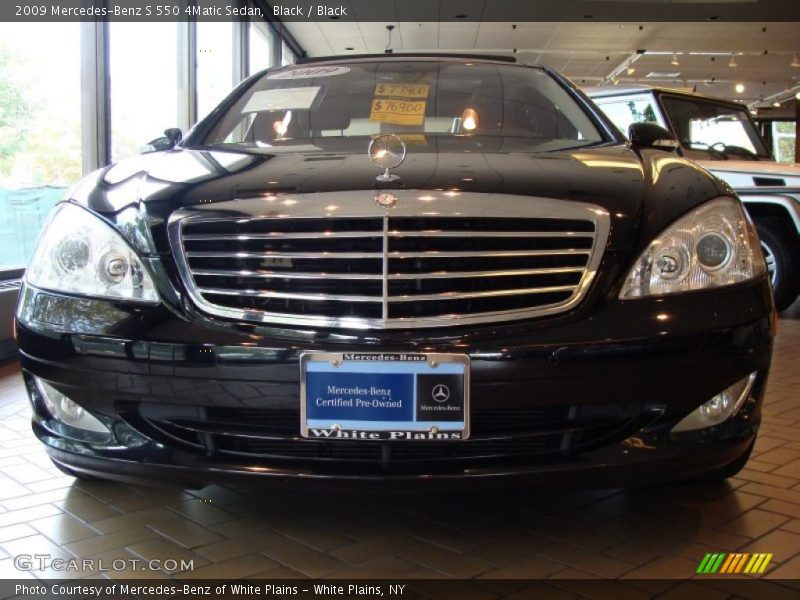 Black / Black 2009 Mercedes-Benz S 550 4Matic Sedan