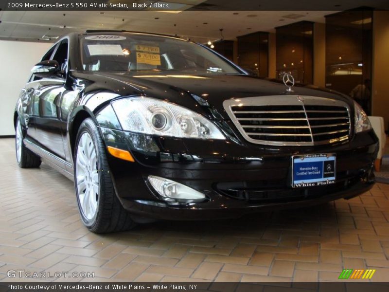 Black / Black 2009 Mercedes-Benz S 550 4Matic Sedan