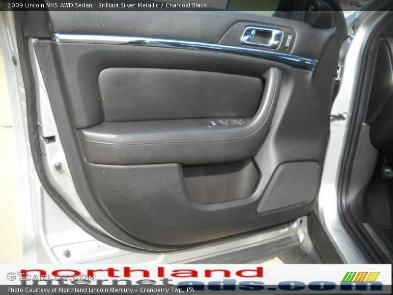 Brilliant Silver Metallic / Charcoal Black 2009 Lincoln MKS AWD Sedan