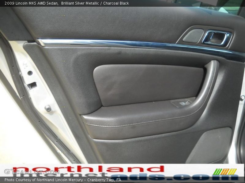 Brilliant Silver Metallic / Charcoal Black 2009 Lincoln MKS AWD Sedan